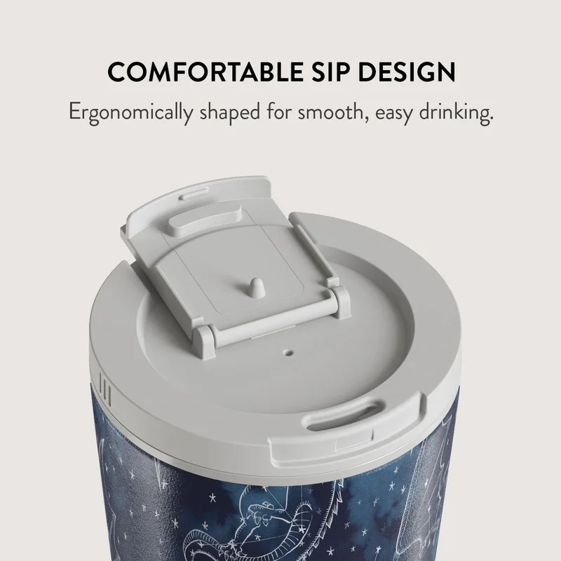 Burga  Burga Wyvern 700ml Travel Mug Flap & Straw Set Lid Combo – BPA-Free Stainless Steel, Triple-Layer Insulated, Leak-Resistant, Premium Printed Design – Hot & Cold Drinks  | Best Price UAE